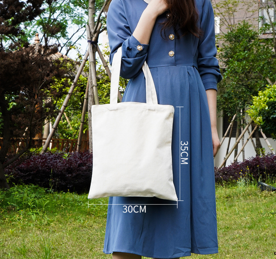 Canvas Bag Premium Canvas Reusable Tote Gift Bags,Made of Natural Canvas with Handle,Work,DIY,Shopping,Custom logos are available.