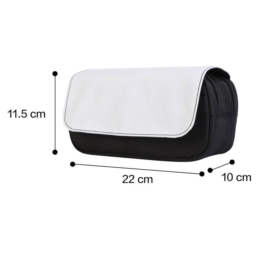 Sublimation Printable Blank Pencil Case Pen Bag Multi-purpose Cosmetic Bag with Zipper DIY Craft Zipper Pouch Blank Makeup Bags Bulk Travel Toiletry Bag for Storage