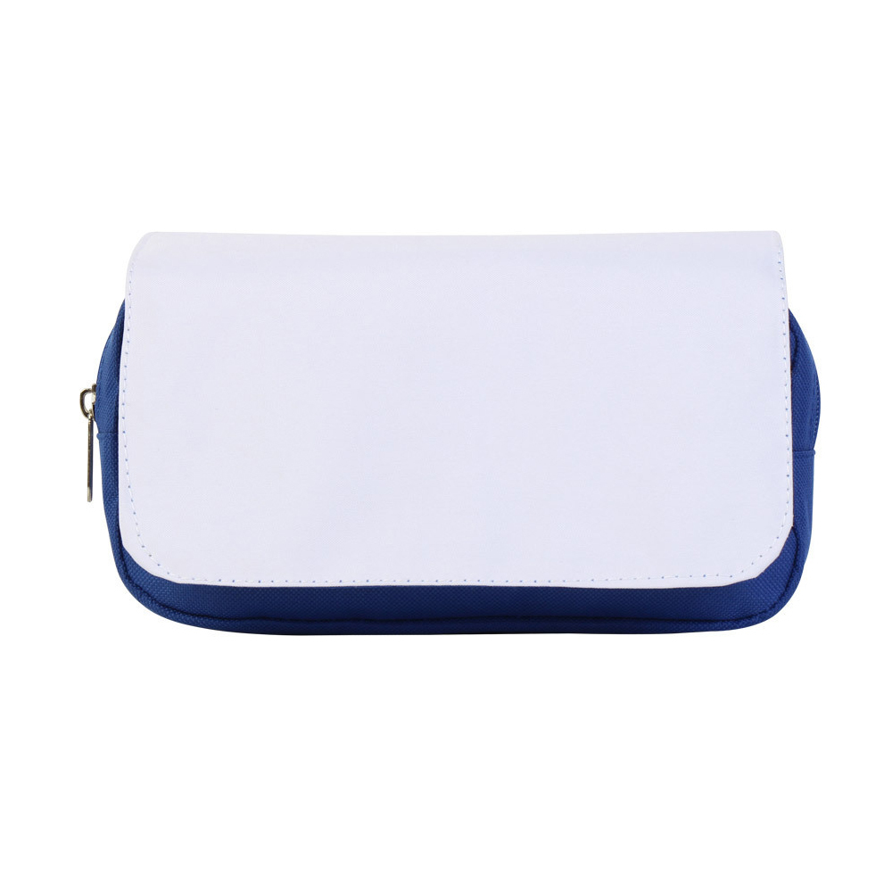 Sublimation Printable Blank Pencil Case Pen Bag Multi-purpose Cosmetic Bag with Zipper DIY Craft Zipper Pouch Blank Makeup Bags Bulk Travel Toiletry Bag for Storage
