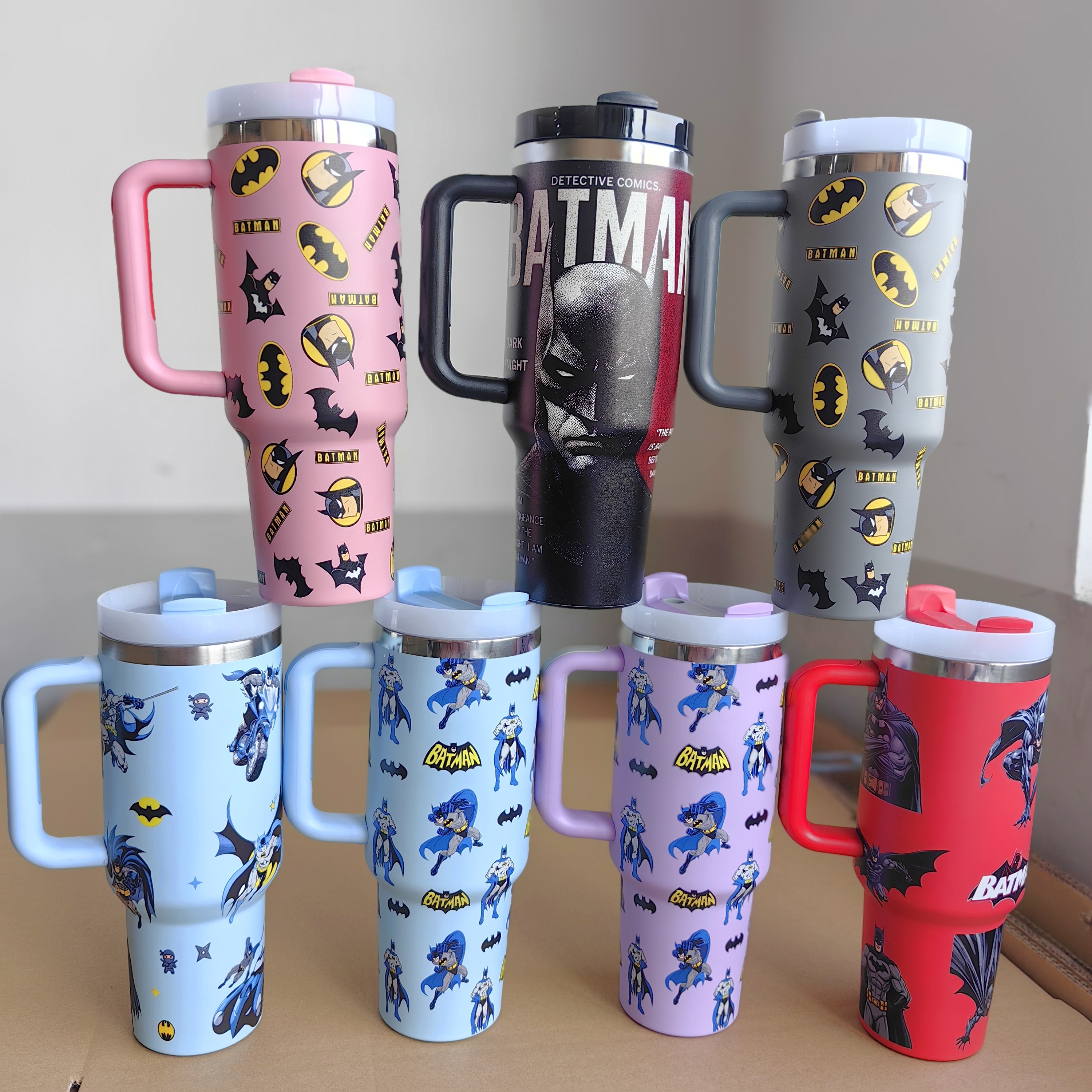 20 Pack China Warehouse Quencher H2.0 Powder Coat 40oz Tumbler with Handle and logo