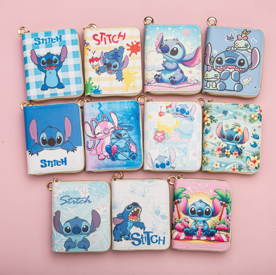 Mini Cartoon Wallet, Cute Coin Purse for Boys and Girls, Zipper Small PU Leather Wallet Card Holder