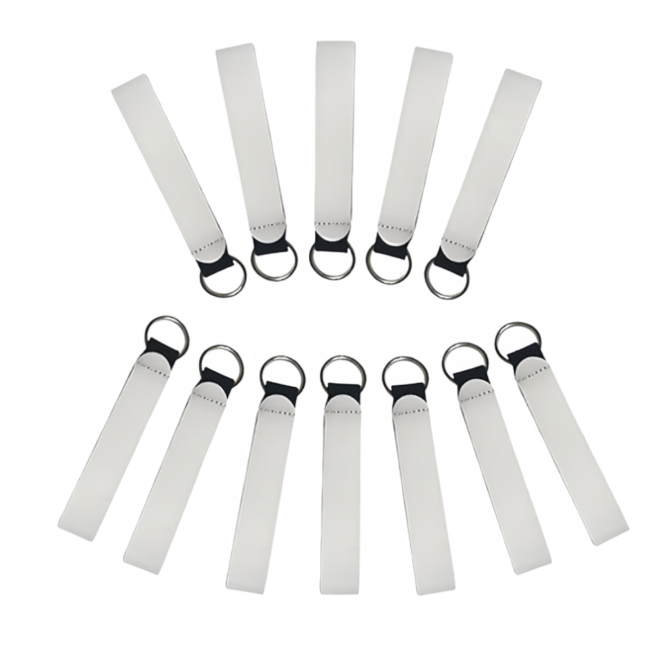 200Pack Sublimation Wristlet Keychain Blanks Sublimation Lanyard Blank Products DIY Neoprene Key Chains for Women