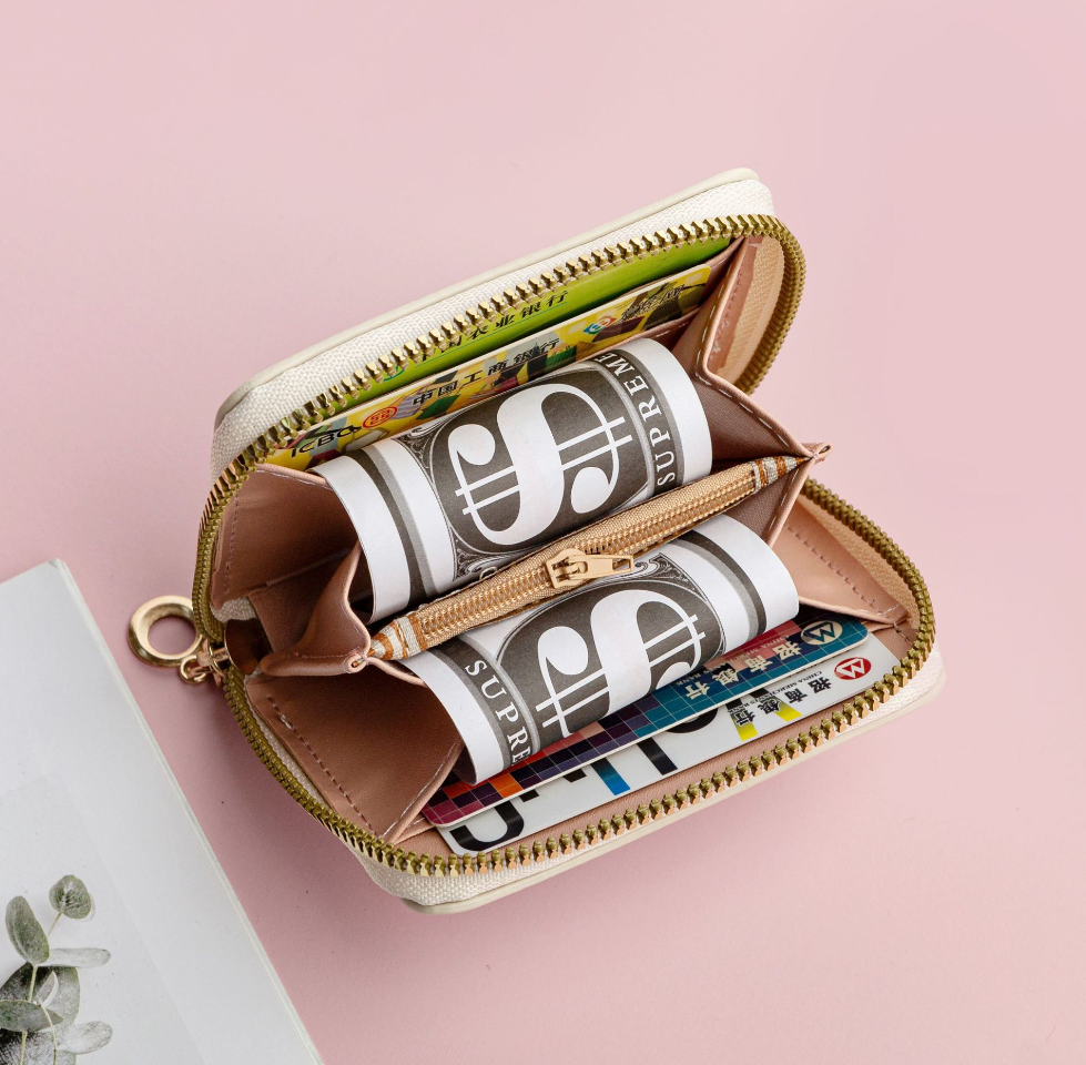 Mini Cartoon Wallet, Cute Coin Purse for Boys and Girls, Zipper Small PU Leather Wallet Card Holder
