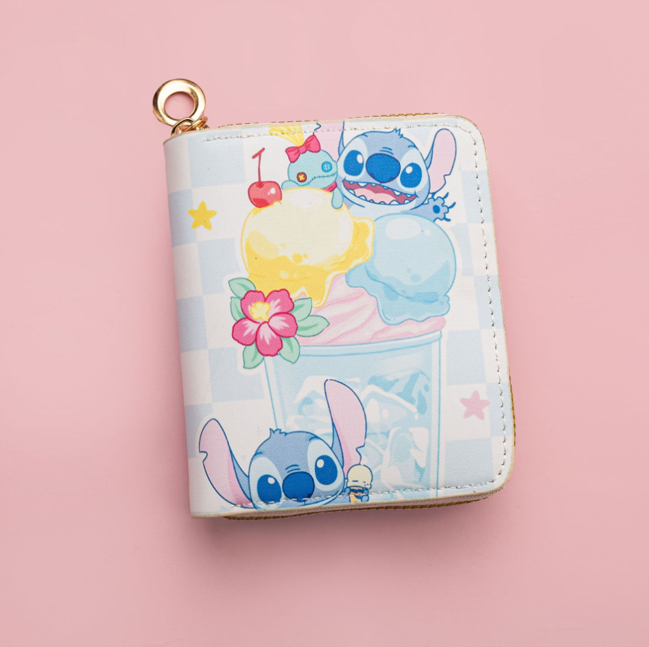 Mini Cartoon Wallet, Cute Coin Purse for Boys and Girls, Zipper Small PU Leather Wallet Card Holder