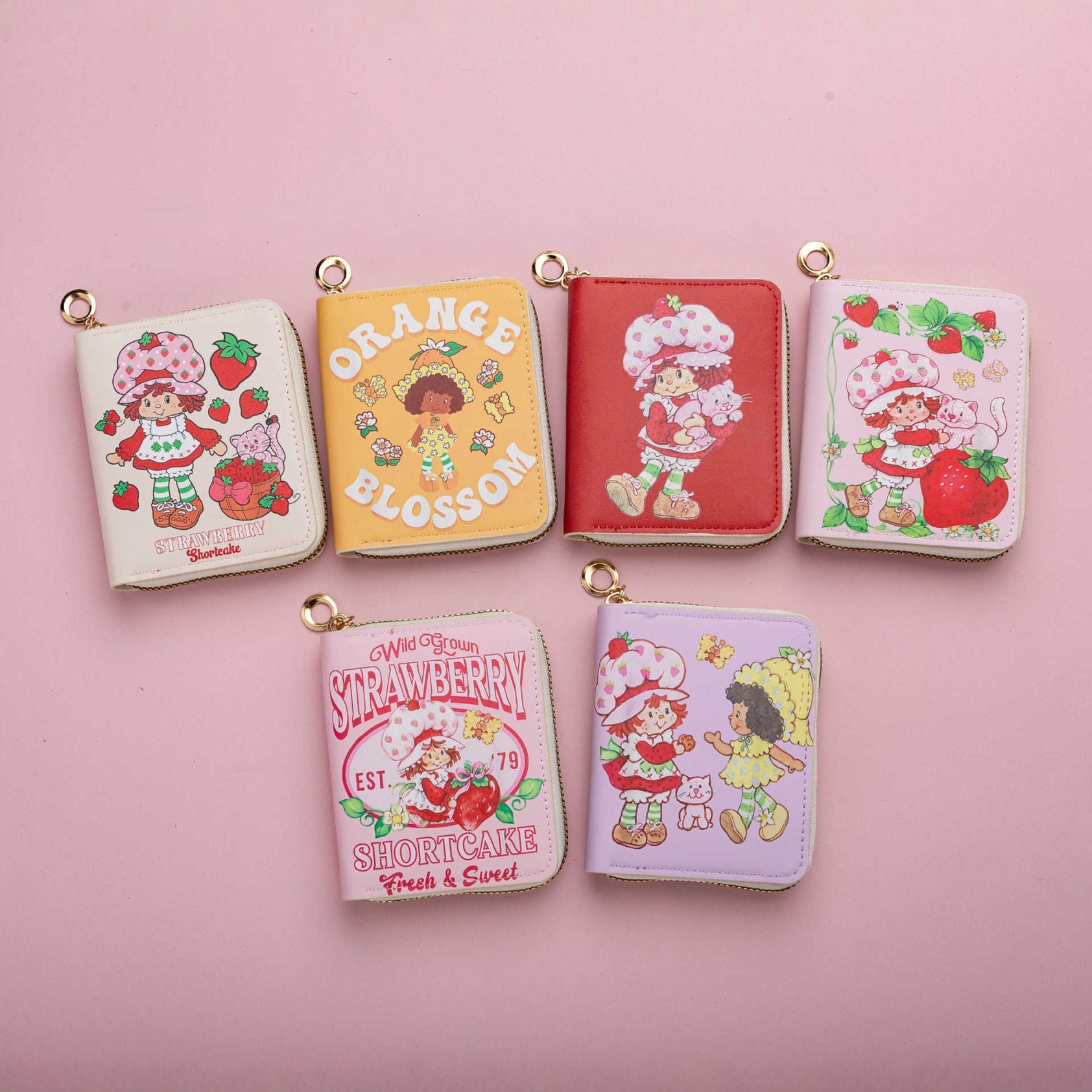 Girl's Wallet with Keychain Clip - Cute Cartoon Coin Purse and Small Pink Pouch #3