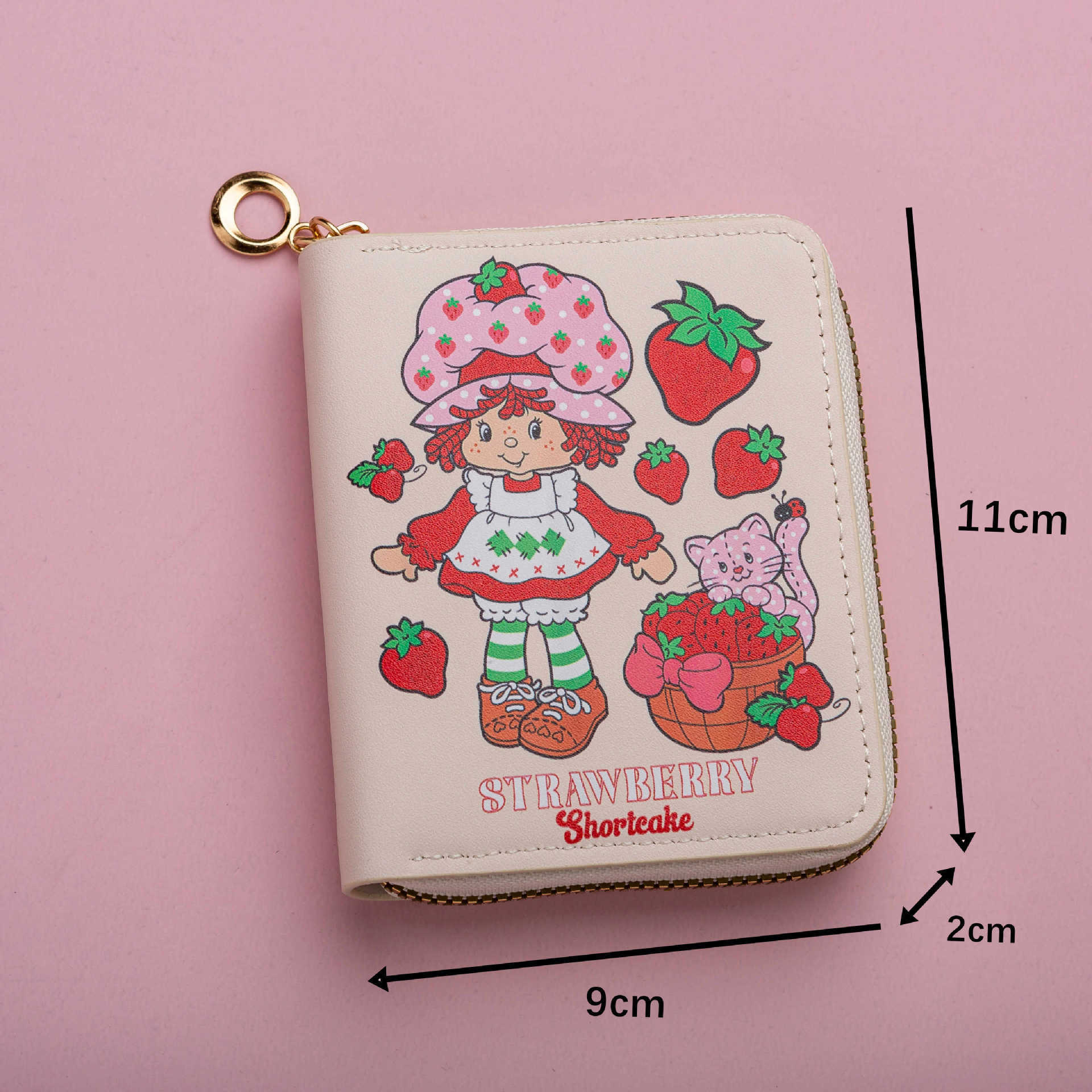 Girl's Wallet with Keychain Clip - Cute Cartoon Coin Purse and Small Pink Pouch #3