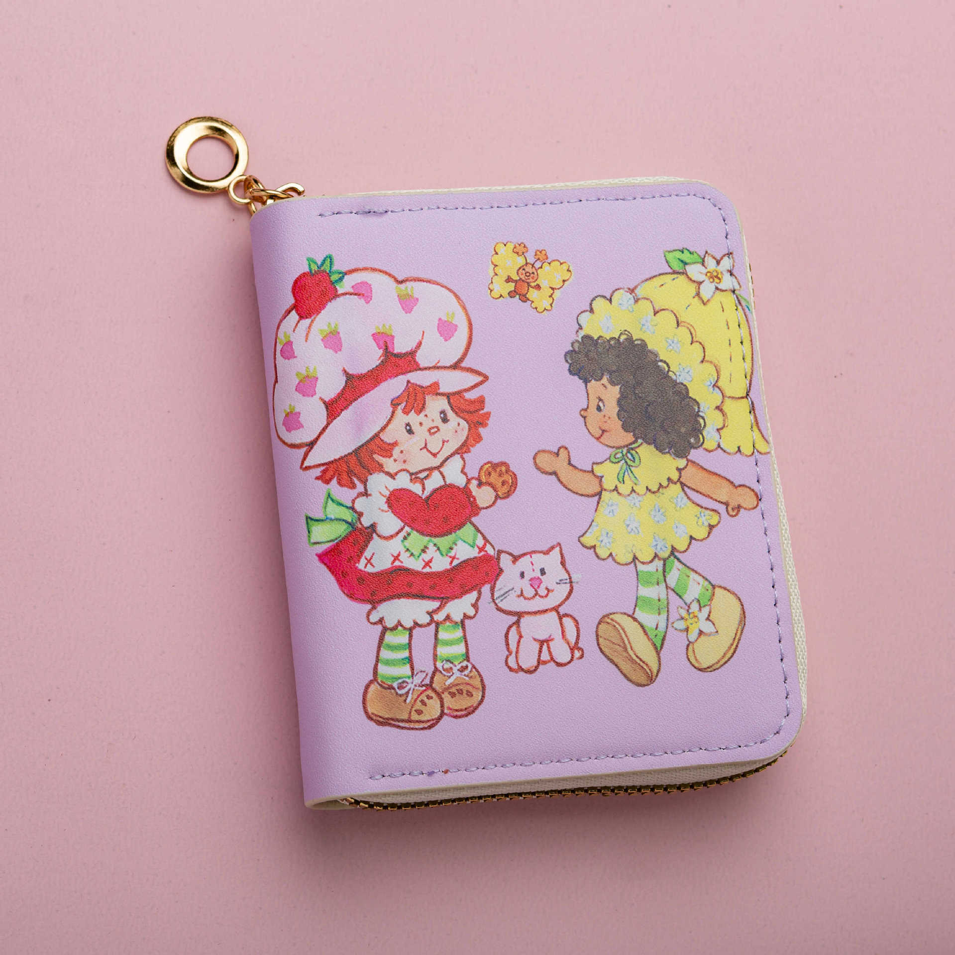 Girl's Wallet with Keychain Clip - Cute Cartoon Coin Purse and Small Pink Pouch #3