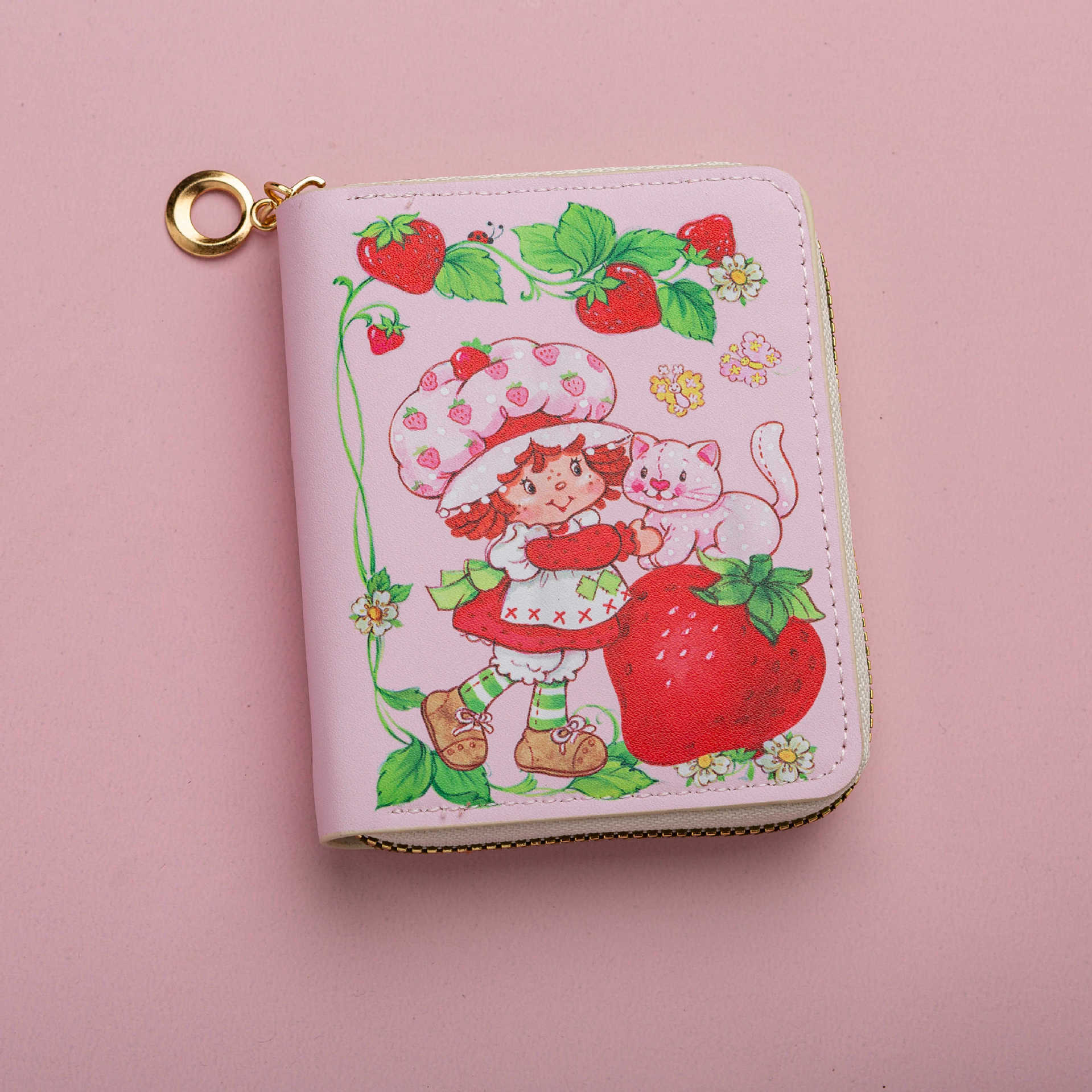 Girl's Wallet with Keychain Clip - Cute Cartoon Coin Purse and Small Pink Pouch #3