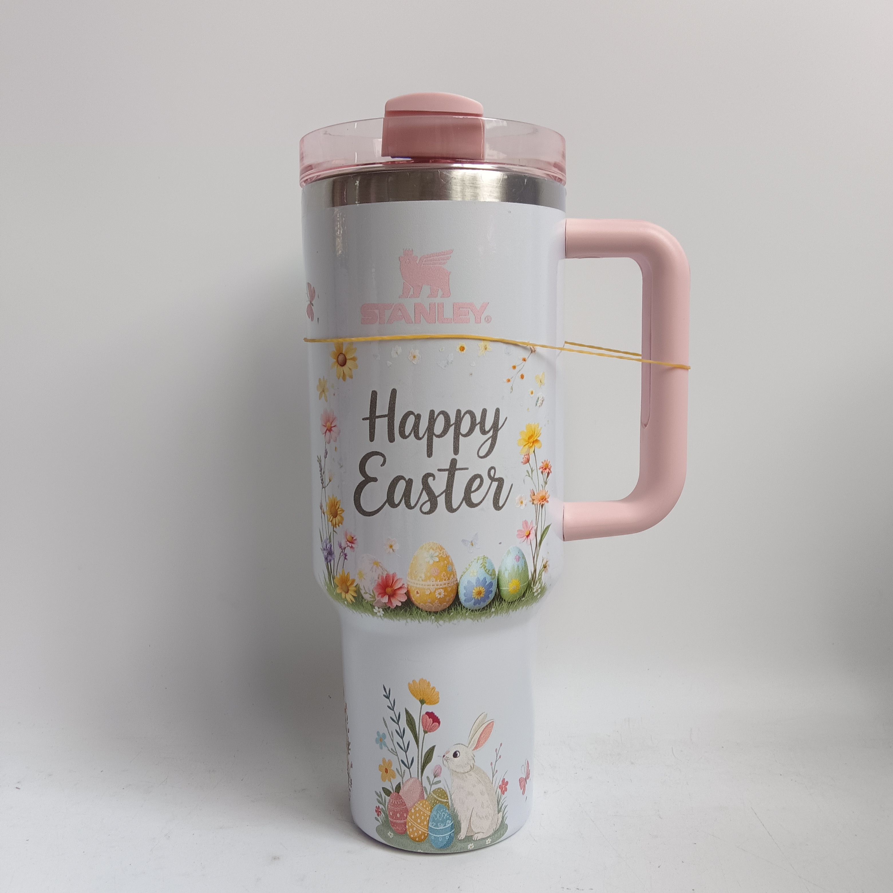 20 Pack China Warehouse Quencher H2.0 Powder Coat 40oz Tumbler with Handle and logo for easter