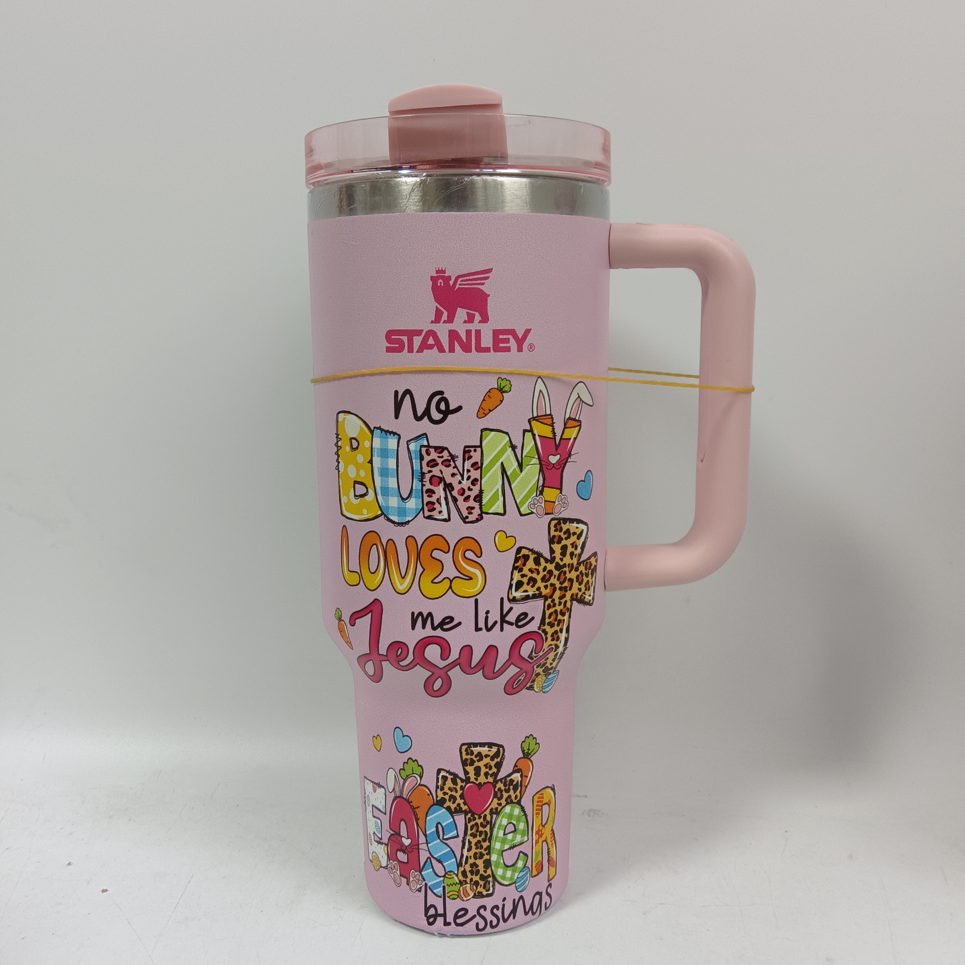 20 Pack China Warehouse Quencher H2.0 Powder Coat 40oz Tumbler with Handle and logo for easter