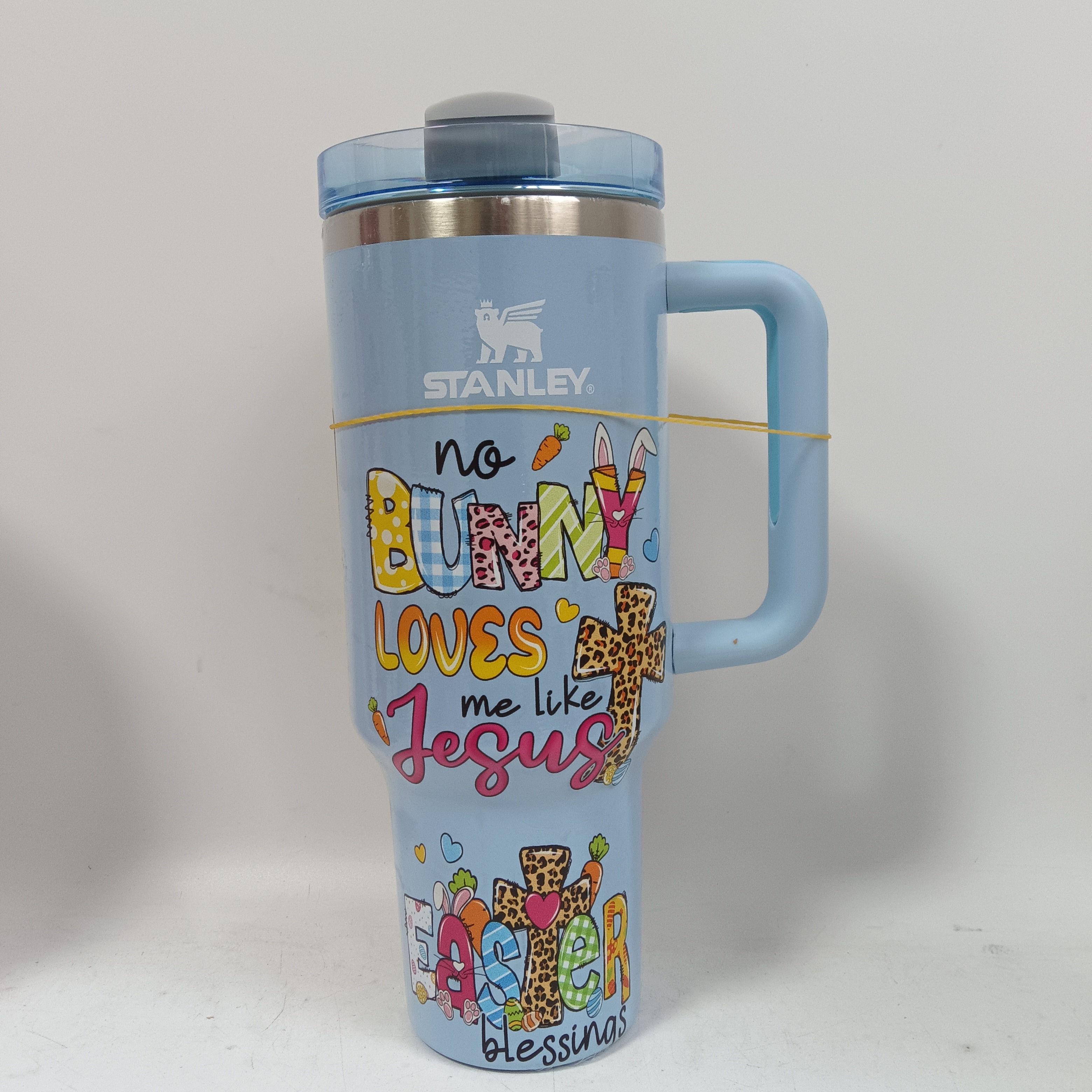 20 Pack China Warehouse Quencher H2.0 Powder Coat 40oz Tumbler with Handle and logo for easter