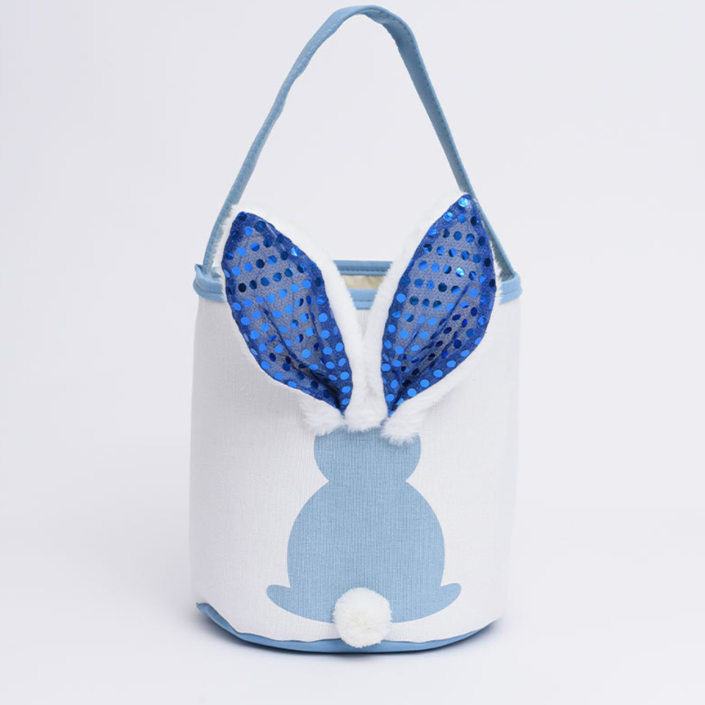 30 Pack Bunny Tote Bag Glowing Easter Decorations 2026 New Easter Egg Hand Basket Easter Bucket Candy Gift Bag  Four Colorful Styles