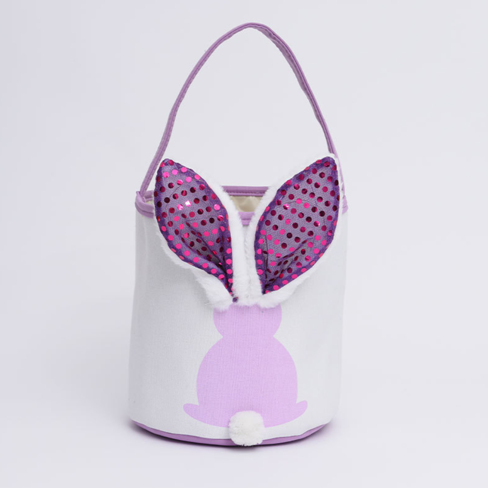 30 Pack Bunny Tote Bag Glowing Easter Decorations 2026 New Easter Egg Hand Basket Easter Bucket Candy Gift Bag  Four Colorful Styles