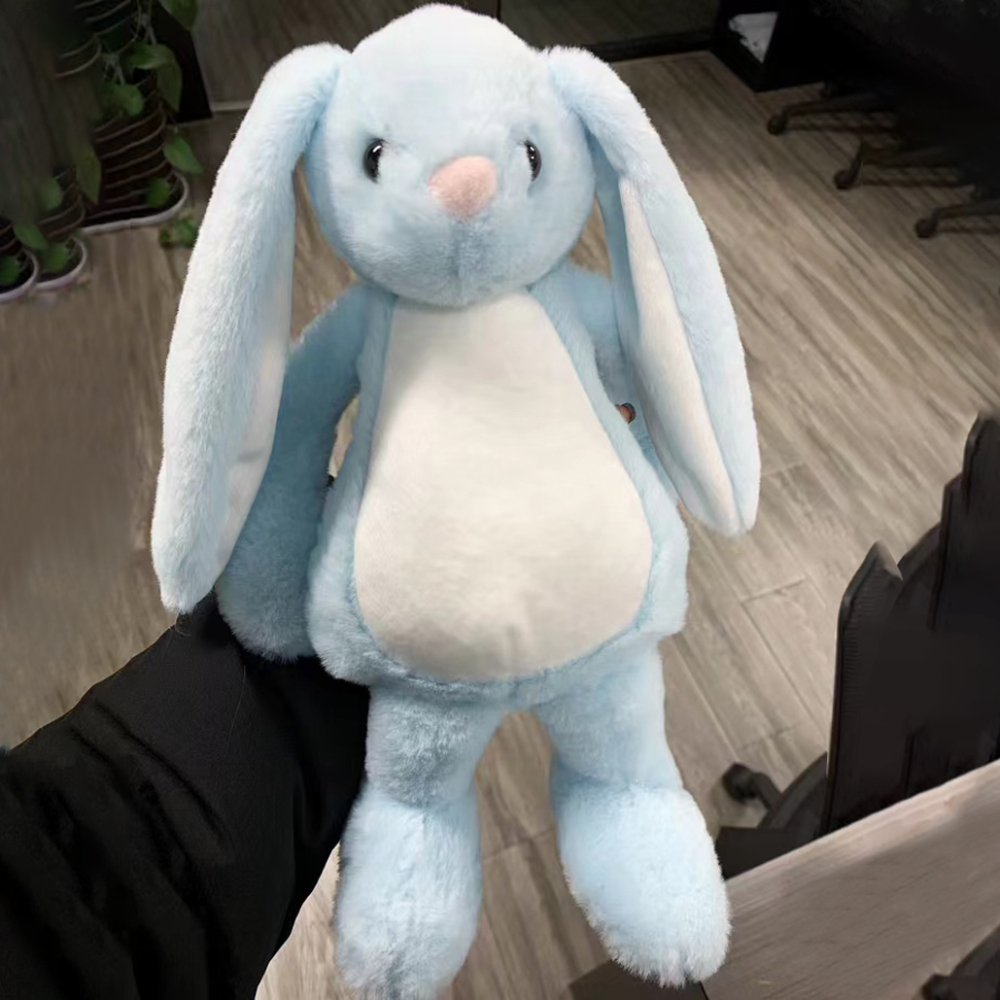 30cm Sublimation Bunny for Easter– DIY Plush Stuffed Animal – Personalize with Heat Press, HTV, Vinyl – Easter, Baby Shower, Birthday Gift – Soft RabbitBunny Easter Gift