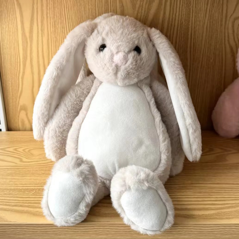 30cm Sublimation Bunny for Easter– DIY Plush Stuffed Animal – Personalize with Heat Press, HTV, Vinyl – Easter, Baby Shower, Birthday Gift – Soft RabbitBunny Easter Gift