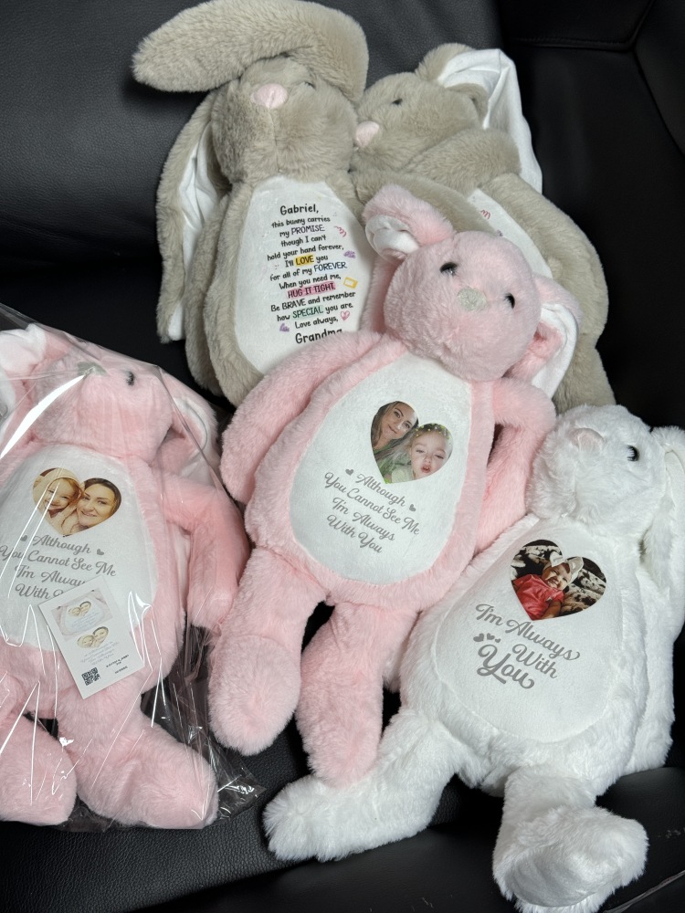30cm Sublimation Bunny for Easter– DIY Plush Stuffed Animal – Personalize with Heat Press, HTV, Vinyl – Easter, Baby Shower, Birthday Gift – Soft RabbitBunny Easter Gift