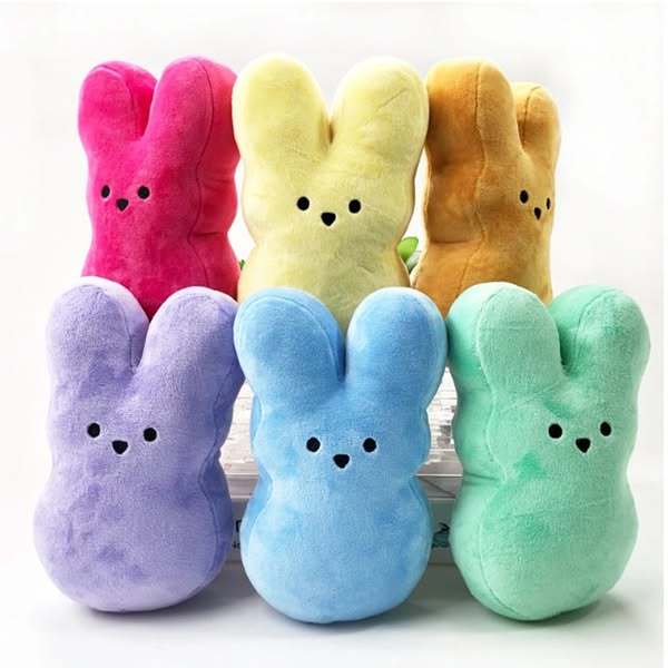 25cm 10inch big size blanks Easter Peeps mixed color Plush toy can be customized with name for Kids Girls Boys