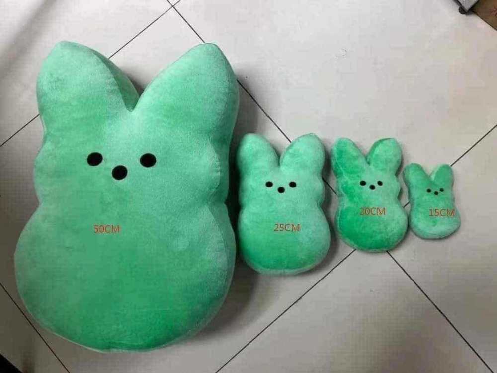 25cm 10inch big size blanks Easter Peeps mixed color Plush toy can be customized with name for Kids Girls Boys