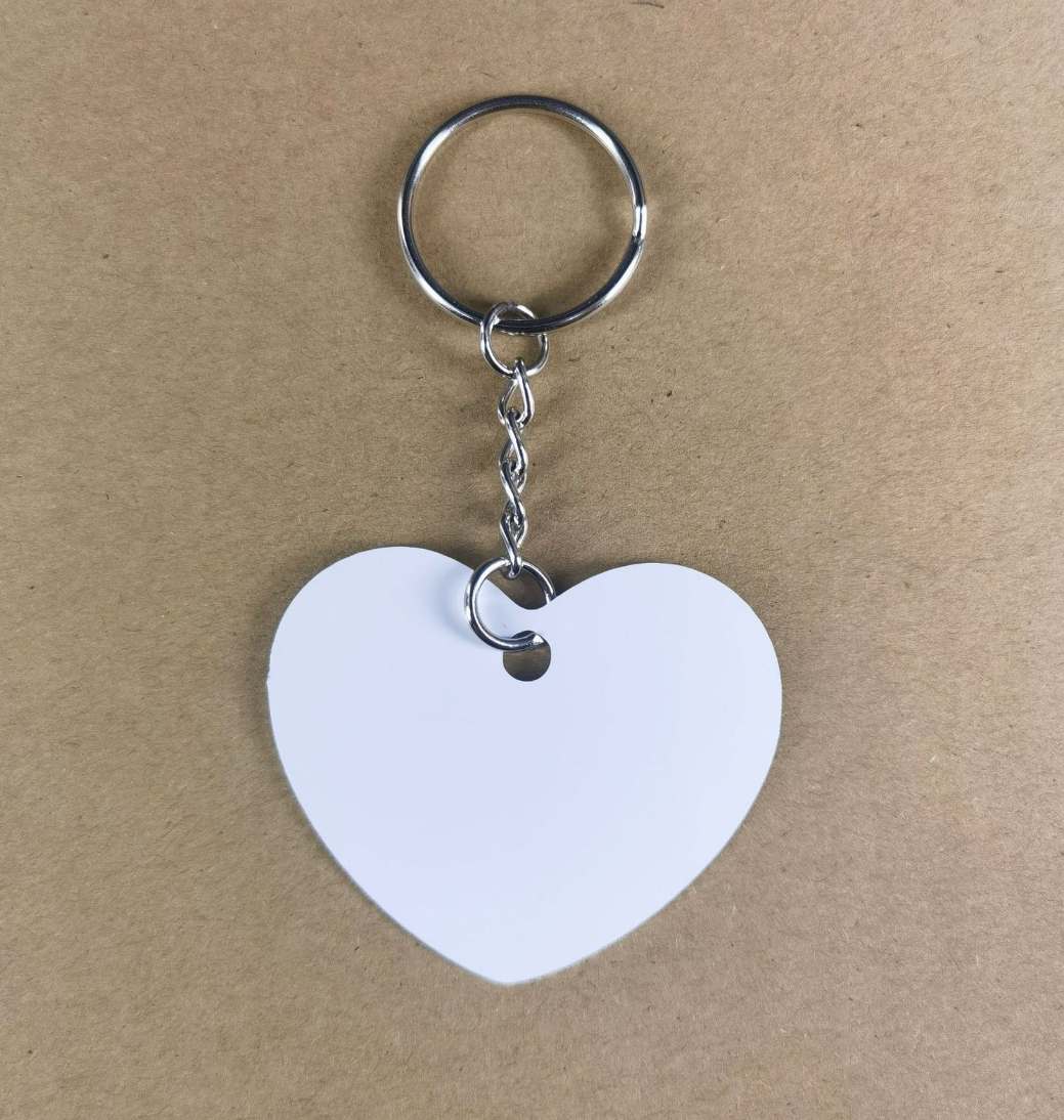 Sublimation aluminum keychain Double-sided printable keychain 1mm double-sided aluminum