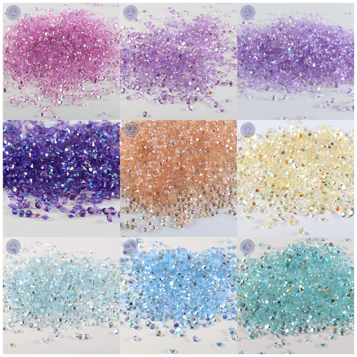 Resin pointed bottom Symphony AB transparent diamond small broken diamond filled diamond loose diamond DIY resin pointed bottom laser pointed bottom drill For tumblers wallets, wristbands and more
