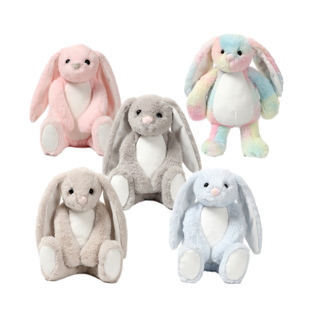 30cm Sublimation Bunny for Easter– DIY Plush Stuffed Animal – Personalize with Heat Press, HTV, Vinyl – Easter, Baby Shower, Birthday Gift – Soft RabbitBunny Easter Gift