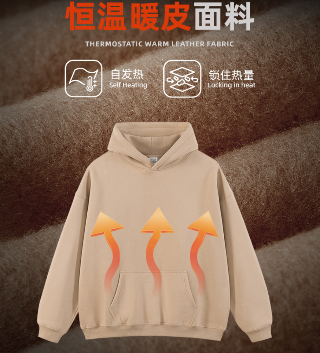 High qualitity Men's Autumn/Winter Hoodie, Loose Fit, Fleece Lined, American Trendy Brand, 350gsm for Heat Transfer Print
