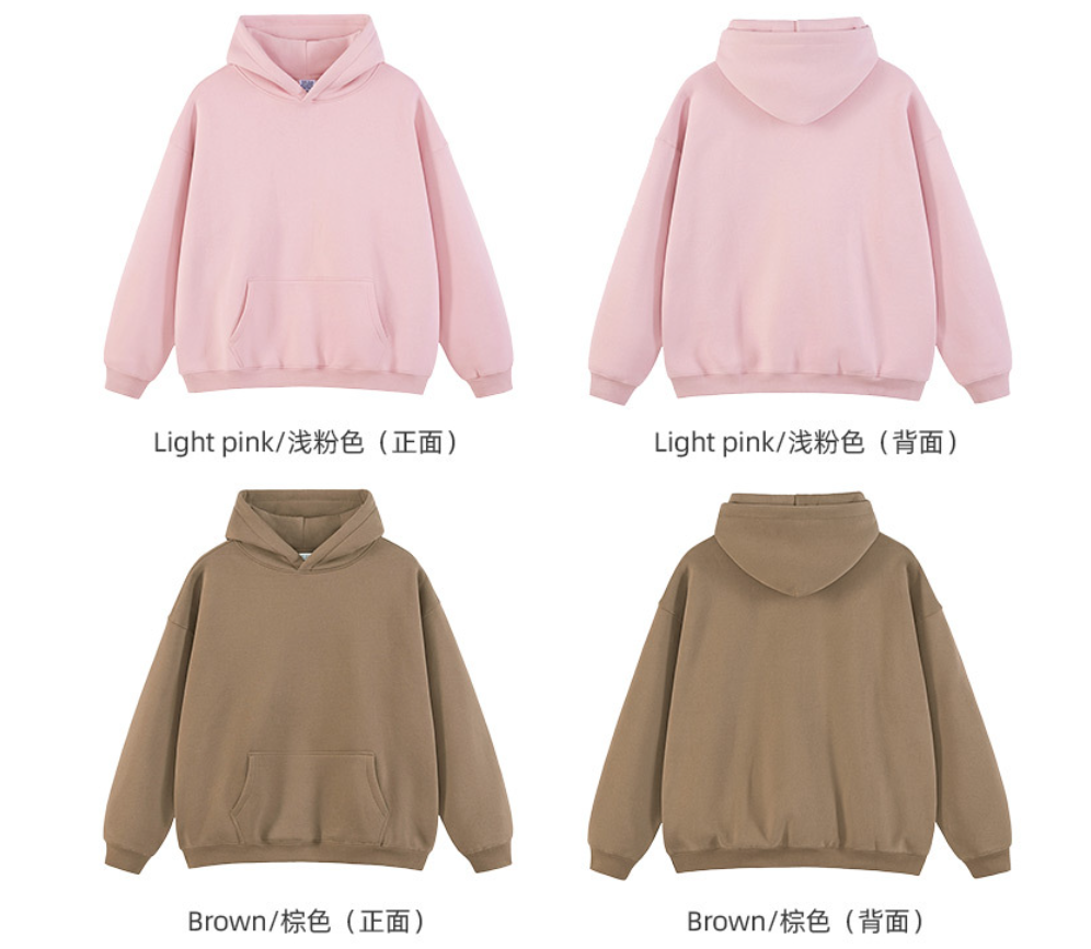 High qualitity Men's Autumn/Winter Hoodie, Loose Fit, Fleece Lined, American Trendy Brand, 350gsm for Heat Transfer Print