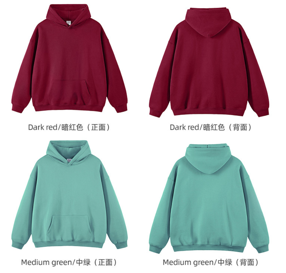 High qualitity Men's Autumn/Winter Hoodie, Loose Fit, Fleece Lined, American Trendy Brand, 350gsm for Heat Transfer Print