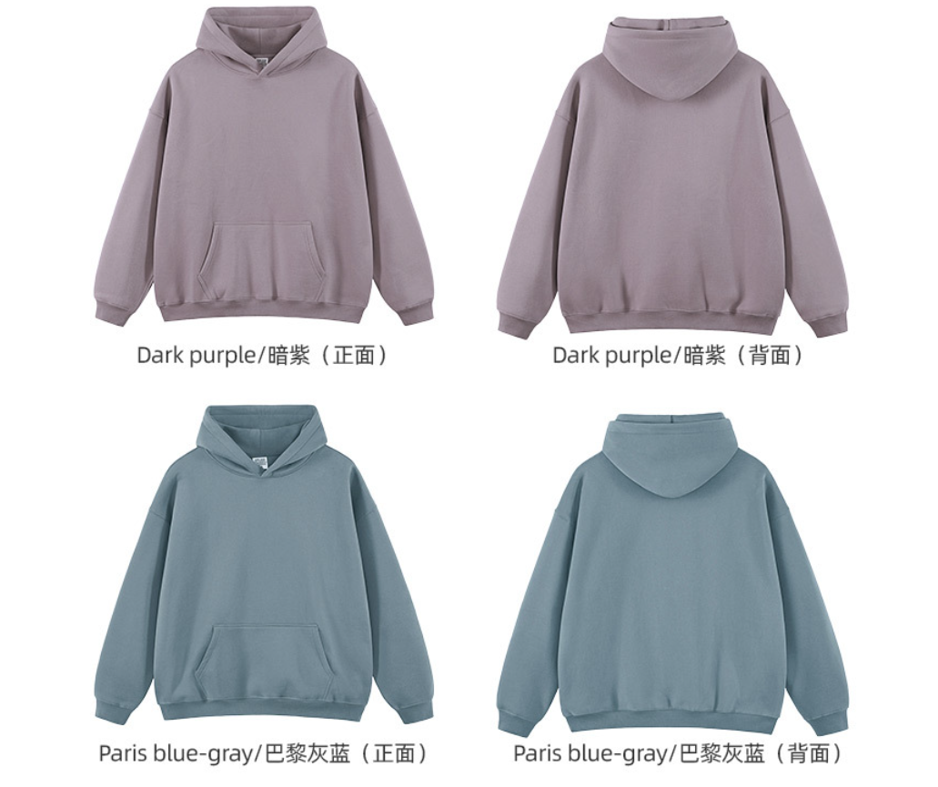 High qualitity Men's Autumn/Winter Hoodie, Loose Fit, Fleece Lined, American Trendy Brand, 350gsm for Heat Transfer Print