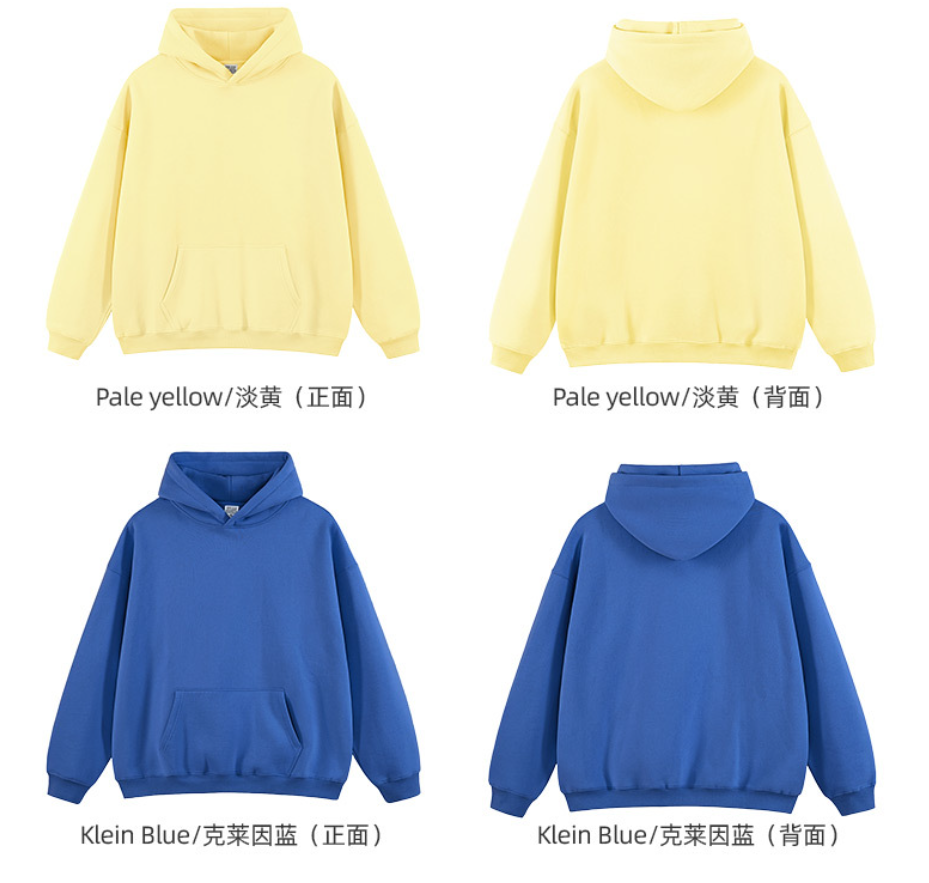 High qualitity Men's Autumn/Winter Hoodie, Loose Fit, Fleece Lined, American Trendy Brand, 350gsm for Heat Transfer Print
