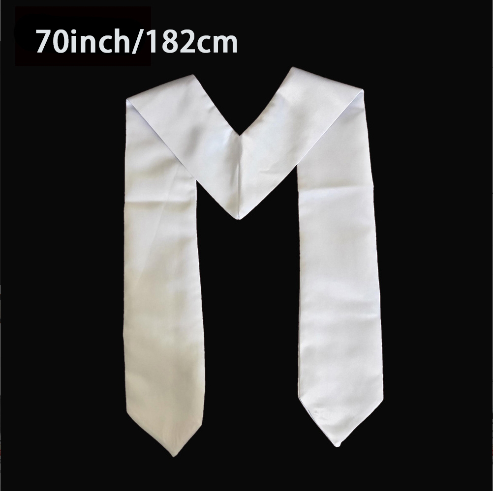 72 Inch Graduation Stole Sublimation Plain Honor Stole Blank Unisex Adult