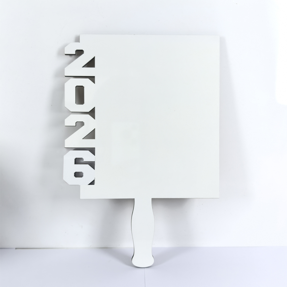 Large Graduation Double side Sublimation Blanks Fans 11.81 x7.87Inches Class of 2026 DIY Blank Paddle Fans Gifts for Graduation Celebration Party(2026)