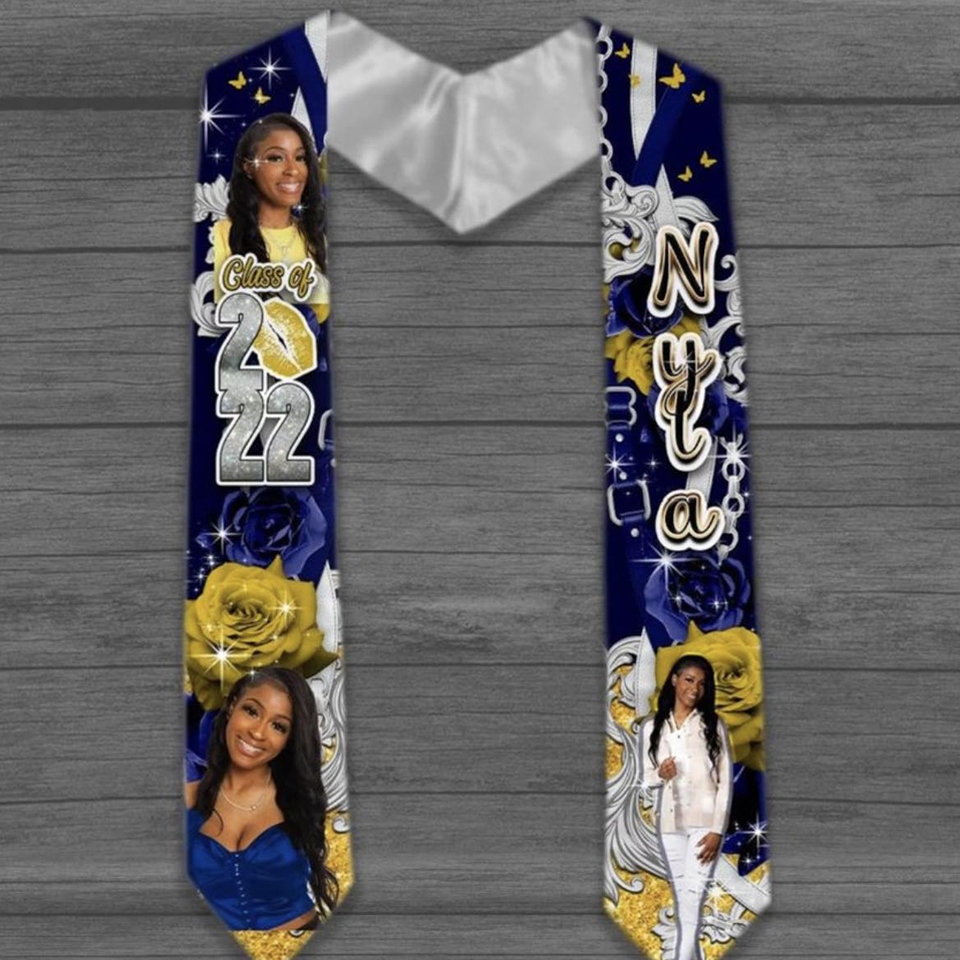 72 Inch Graduation Stole Sublimation Plain Honor Stole Blank Unisex Adult