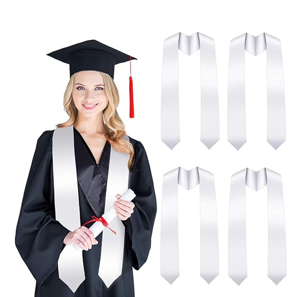 72 Inch Graduation Stole Sublimation Plain Honor Stole Blank Unisex Adult
