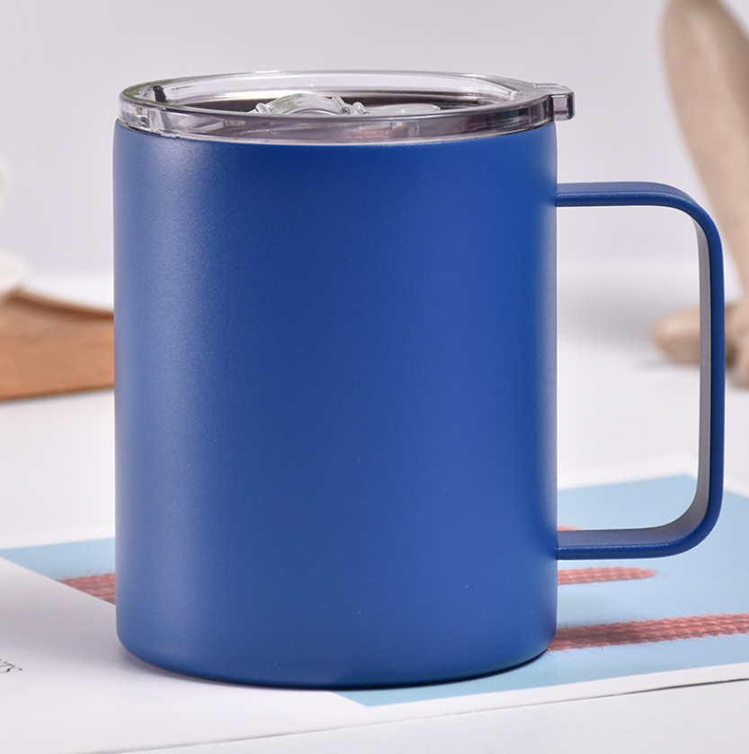 17oz Solid Stainless Steel Double Wall Mug with Handle Vacuum Portable Insulated Cup Fashionable Car Vacuum Coffee Cup