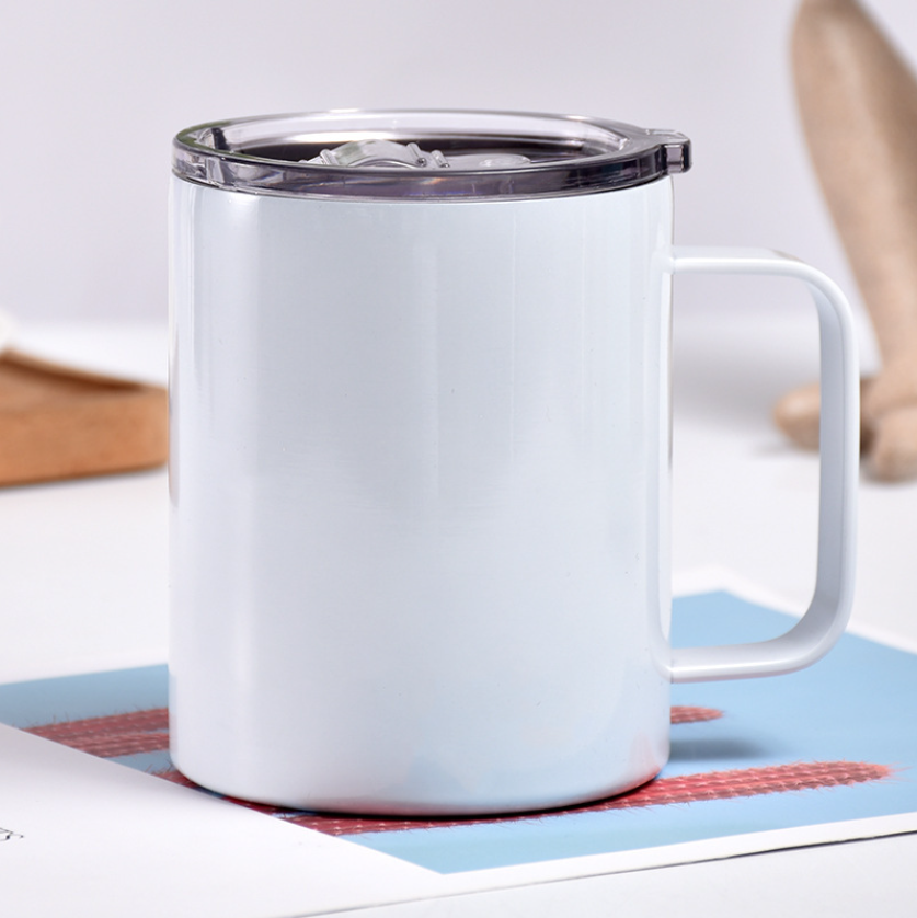 17oz Solid Stainless Steel Double Wall Mug with Handle Vacuum Portable Insulated Cup Fashionable Car Vacuum Coffee Cup