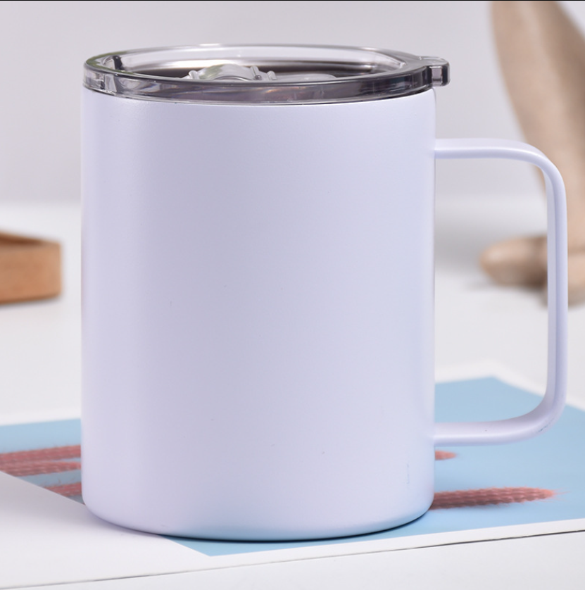 17oz Solid Stainless Steel Double Wall Mug with Handle Vacuum Portable Insulated Cup Fashionable Car Vacuum Coffee Cup