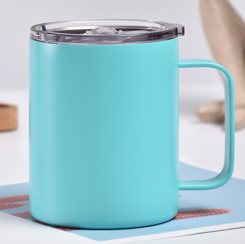 17oz Solid Stainless Steel Double Wall Mug with Handle Vacuum Portable Insulated Cup Fashionable Car Vacuum Coffee Cup
