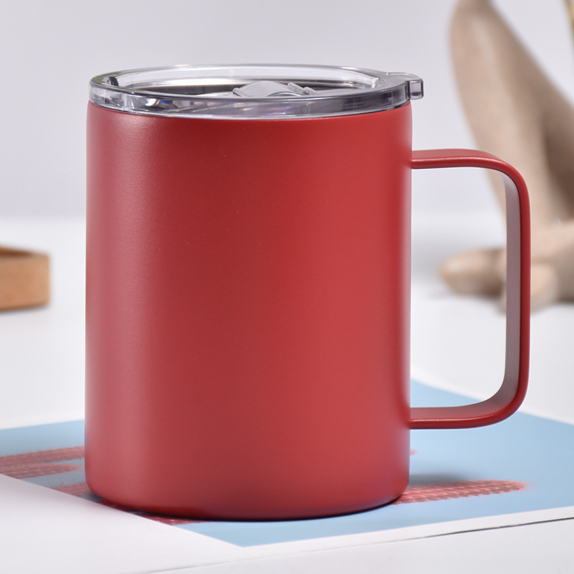 17oz Solid Stainless Steel Double Wall Mug with Handle Vacuum Portable Insulated Cup Fashionable Car Vacuum Coffee Cup