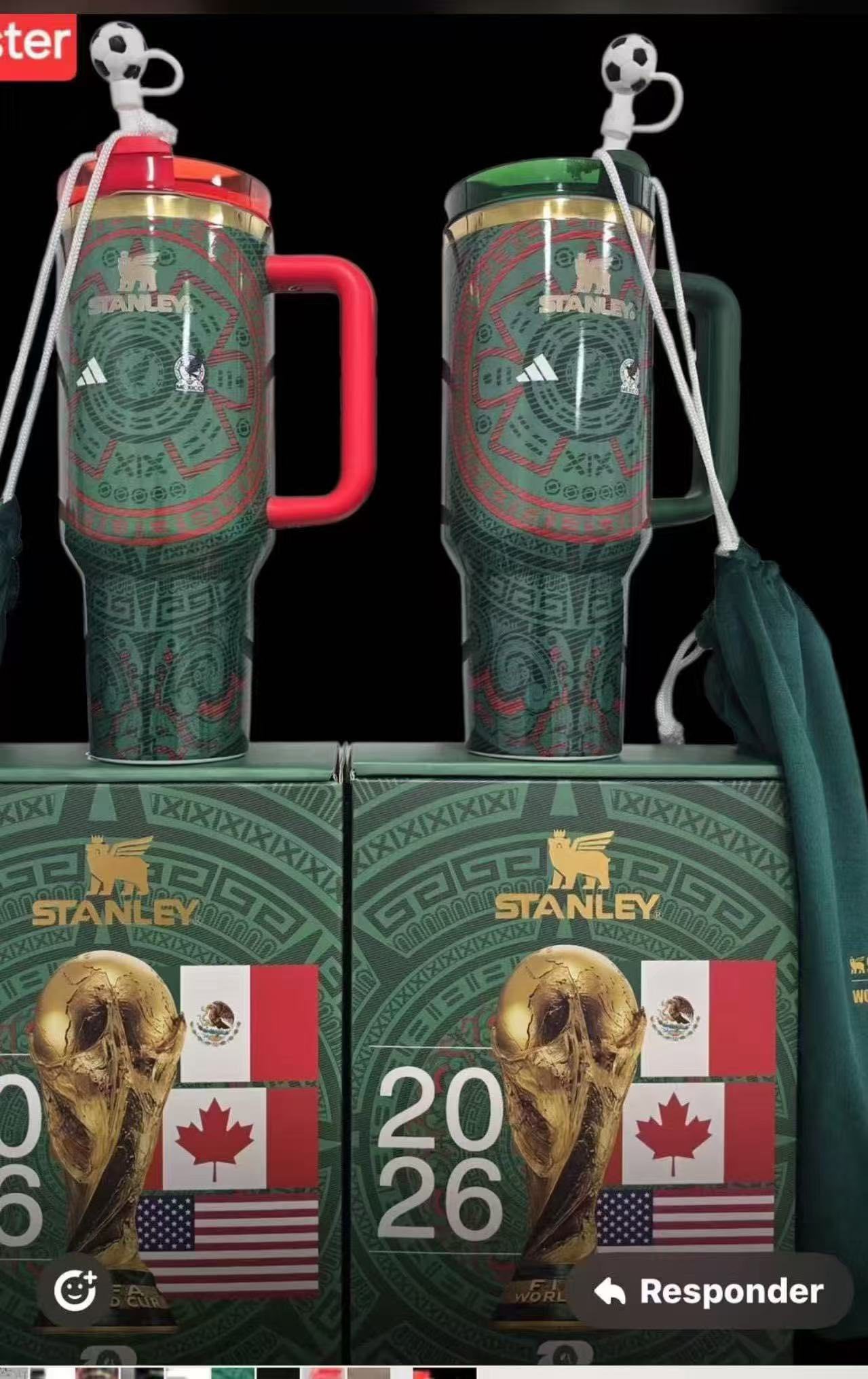 2026 New style 40oz World Cup Tumblers with logo and Gifty box