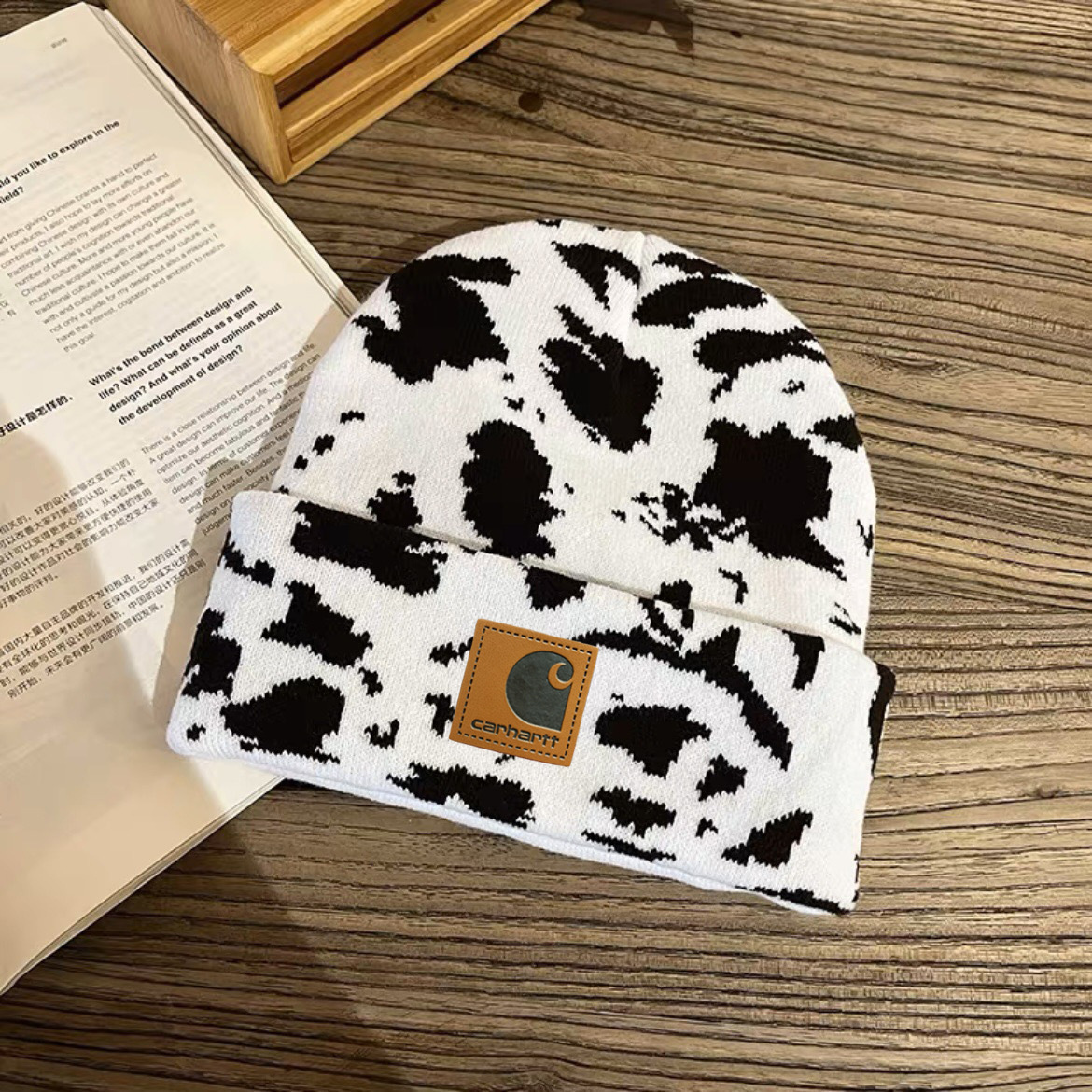 25pack RTS Hot Sale Winter Beanies Neutral Leopard Print and solid colors