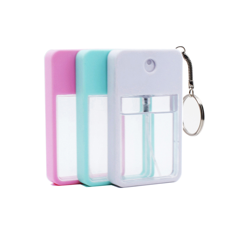 30ml/1oz Sublimation perfume hand spray bottle hand sanitizer with sublimation aluminum sheet double-sided printing, reusable sublimation perfume box, press-type perfume dispenser