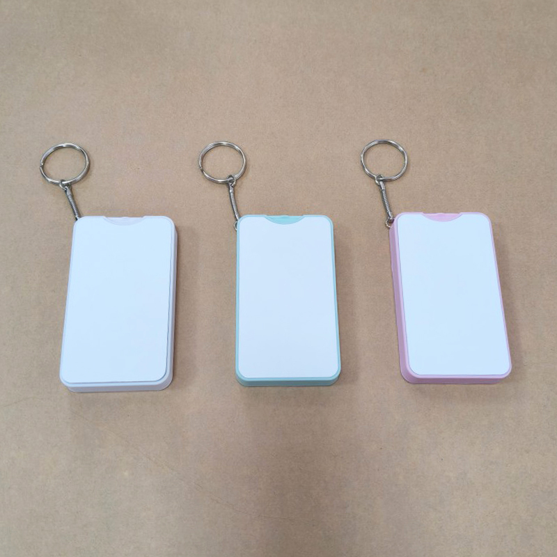30ml/1oz Sublimation perfume hand spray bottle hand sanitizer with sublimation aluminum sheet double-sided printing, reusable sublimation perfume box, press-type perfume dispenser