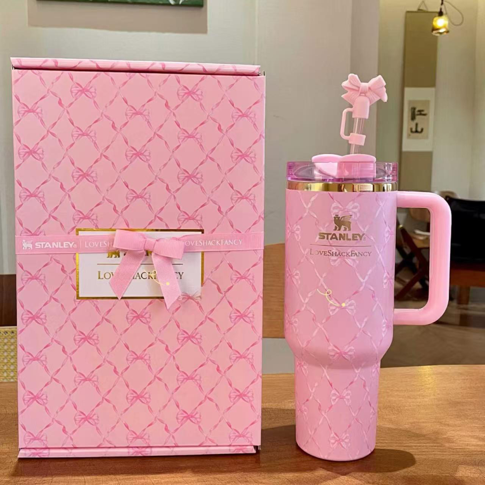 Quencher H2.0 Tumbler with Handle and Straw 40 oz | Cup Holder Compatible for Travel | Insulated Stainless Steel Cup | BPA-Free | Lilac