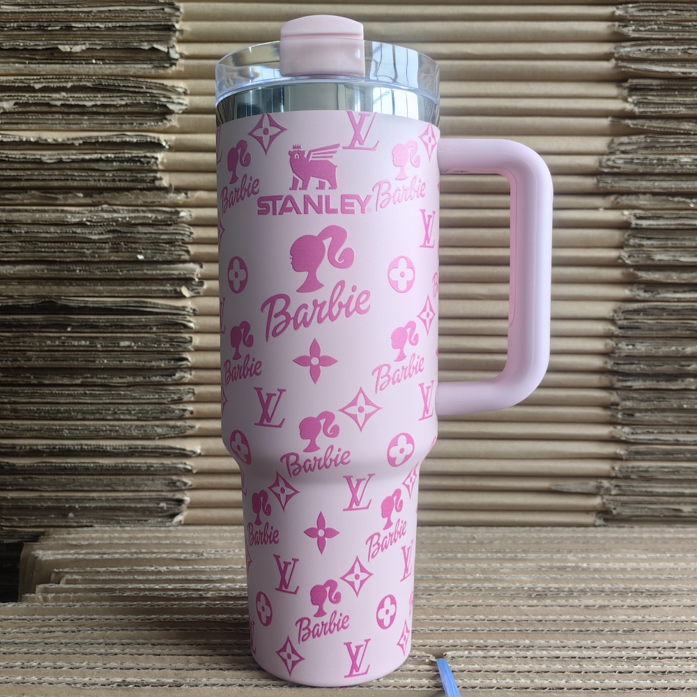 Quencher H2.0 Tumbler with Handle and Straw 40 oz | Cup Holder Compatible for Travel | Insulated Stainless Steel Cup | BPA-Free | Lilac