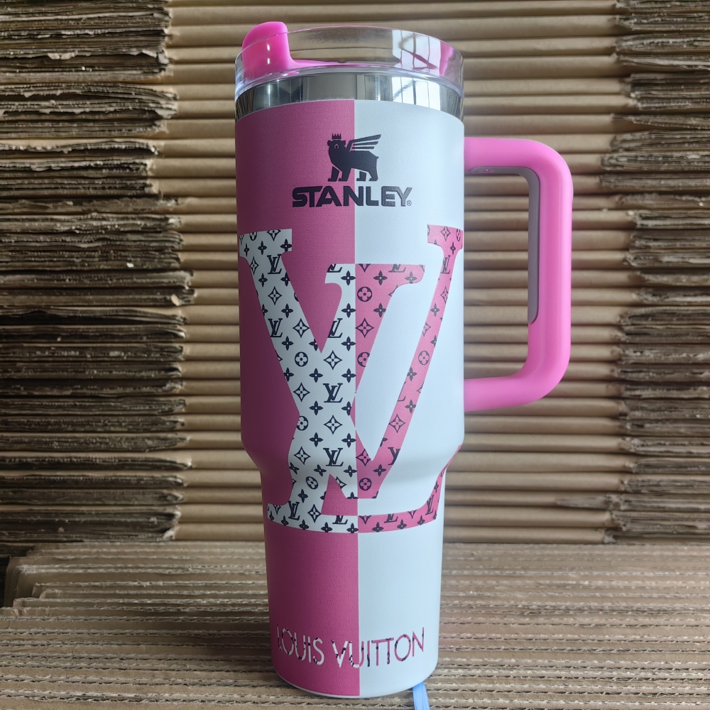 Quencher H2.0 Tumbler with Handle and Straw 40 oz | Cup Holder Compatible for Travel | Insulated Stainless Steel Cup | BPA-Free | Lilac