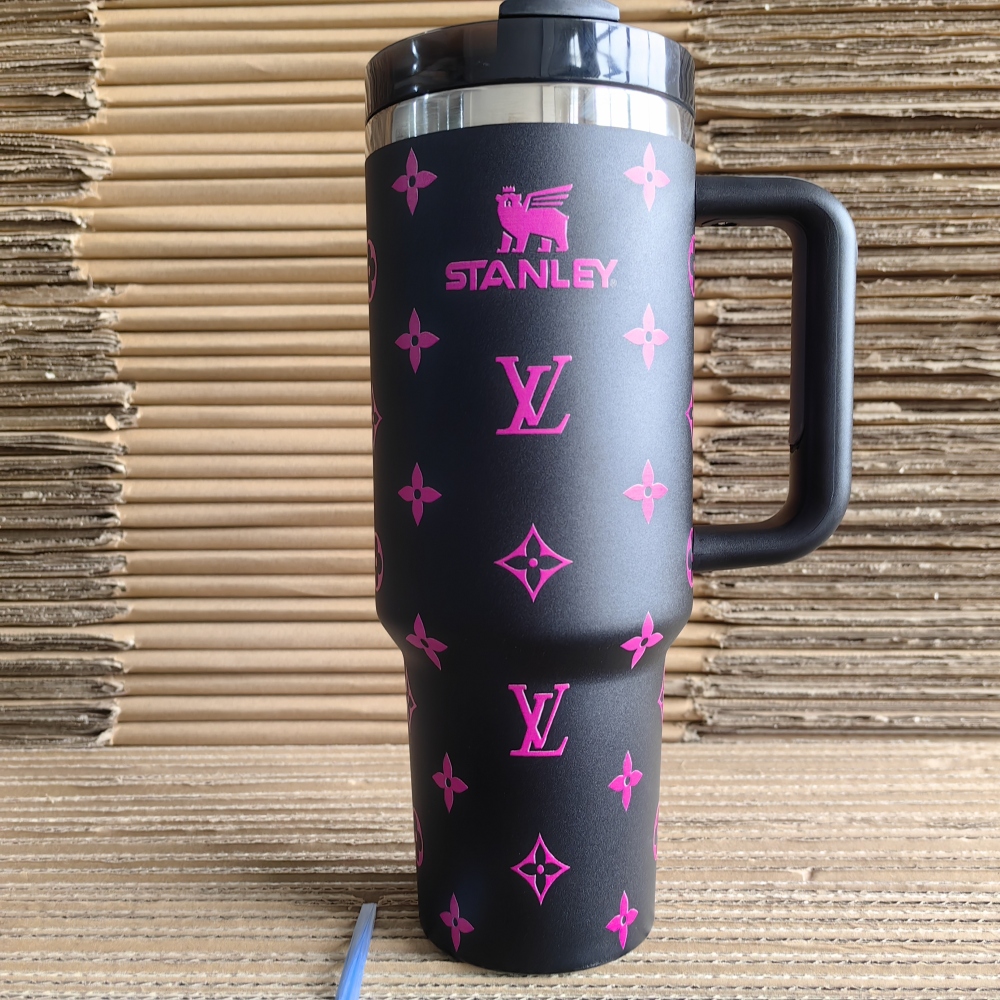 Quencher H2.0 Tumbler with Handle and Straw 40 oz | Cup Holder Compatible for Travel | Insulated Stainless Steel Cup | BPA-Free | Lilac