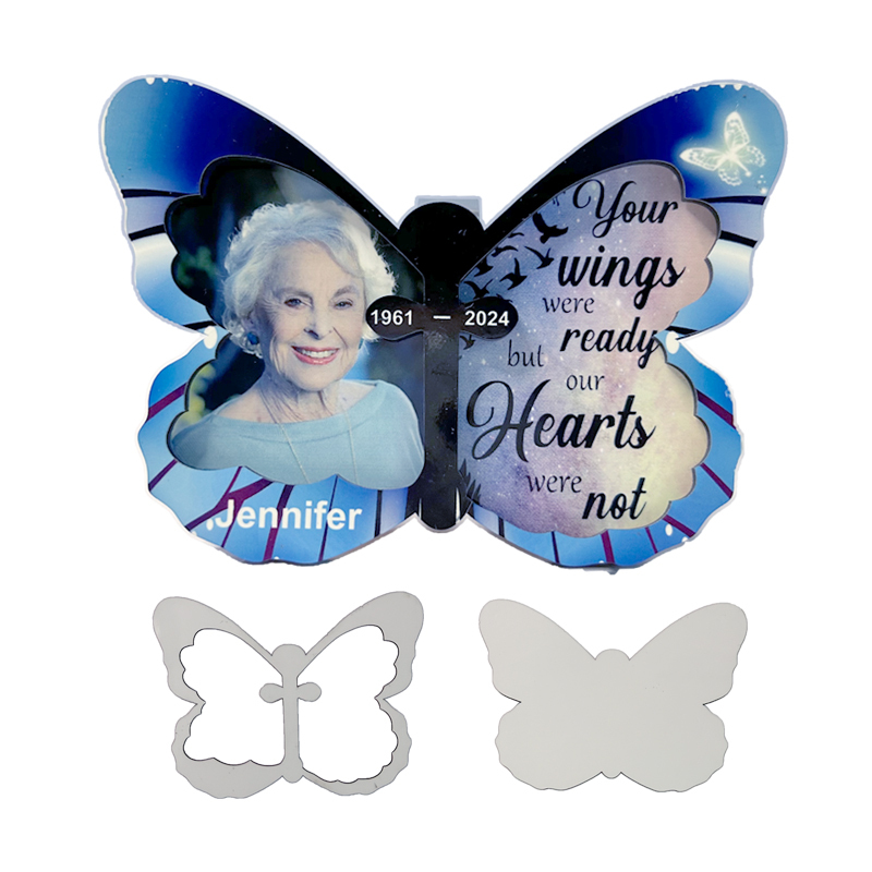 25pack Butterfly Car Visor Photo Clip for Sublimation Blanks, MDF Butterfly Sublimation Car Picture Photo Frame Blank with Clips for Easy Display, Suitable for Adding Family or Personal Photos