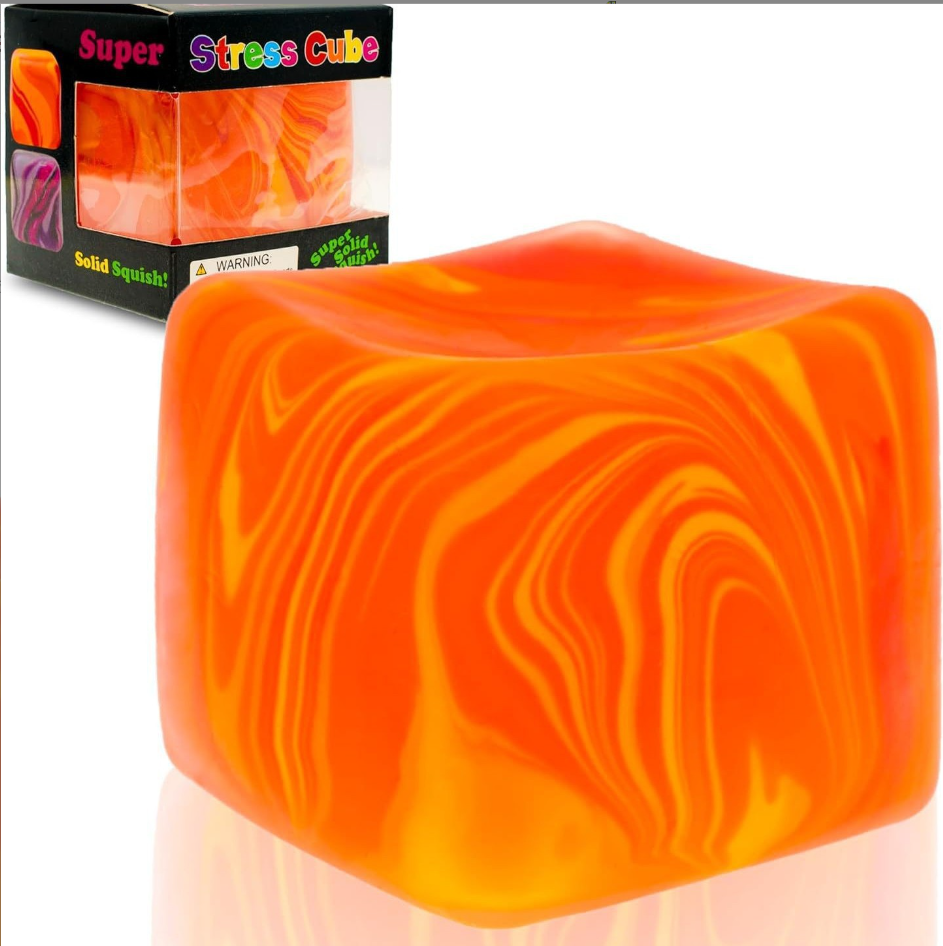 Squishy cubes Stress Balls ,  Squishy Toys for Kids, cubes Fidget Sensory Toy, Squeeze Dough Ball Stress Relief Toy, Stretchy Stress Ball Squish Toys for ADHD