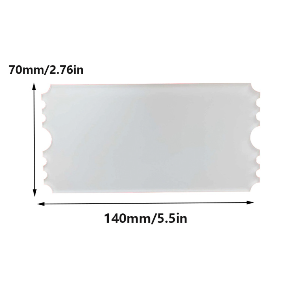 Blank acrylic Sublimation blank tickets, Sublimation concert tickets,  concert tickets, wedding beverage tickets single-sided DIY tickets